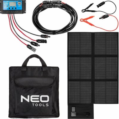 NEO Tools přenosný solární panel 120W/18V 90-141 – Zboží Mobilmania