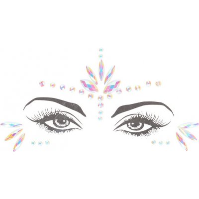 Ouch! Glow in the Dark Body Jewelry Stickers Face OU849GLO – Zboží Dáma