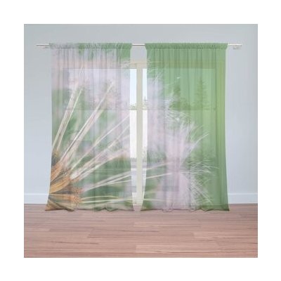 Sablio Záclony Odkvetlé pampelišky 3: 2ks 150x250cm – Hledejceny.cz