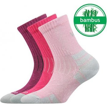 Voxx Belkinik dětské bambusové sportovní ponožky 3 páry Mix A vo 074