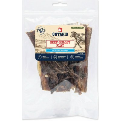 Ontario Pure Nature sušený plochý hovězí jícen pro psy 100 g – Hledejceny.cz