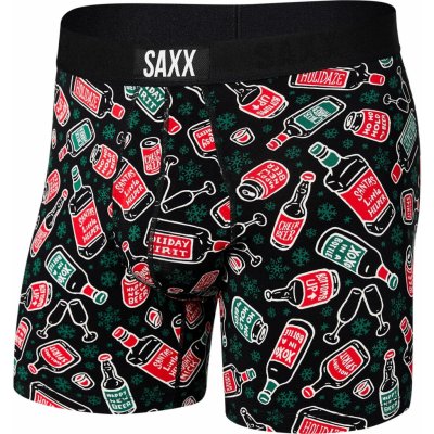 Saxx Ultra Super Soft Boxer Brief Fly black astro surf and turf – Zboží Dáma