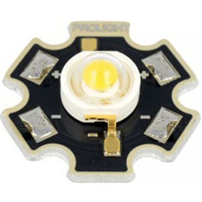 Prolight Opto LED výkonová STAR Pmax:1W 2700-3050K bílá teple 100-130lm – Hledejceny.cz