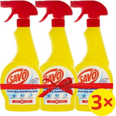 Savo univerzální dezinfekční sprej 3 x 500 ml – HobbyKompas.cz