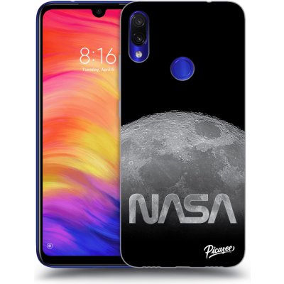 Pouzdro Picasee silikonové Xiaomi Redmi Note 7 - Moon Cut černé – Zboží Mobilmania