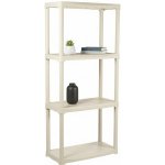 Mamutex Regál 1330 x 600 x 300 mm 4 police béžový – Sleviste.cz