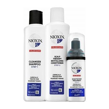 Nioxin System 6 Cleanser Shampoo 150 ml + Nioxin System 6 Scalp Therapy Revitalizing Conditioner 150 ml + Nioxin System 6 Scalp & Hair Treatment 40 ml dárková sada