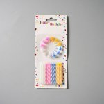 Dortisimo Svíčky barevné se stojánky 24 svíček, 12 stojánků – Zboží Dáma