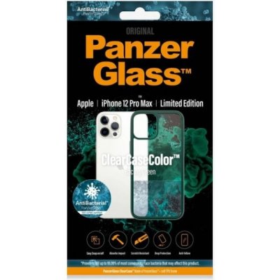 Pouzdro PanzerGlass ClearCase Antibakteriální Apple iPhone 12 Pro Max - zelené – Zbozi.Blesk.cz