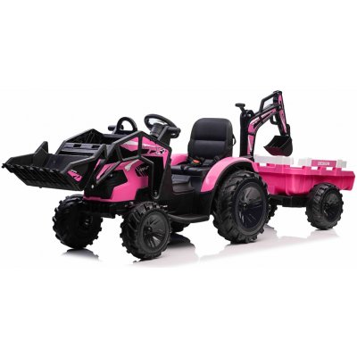 Beneo Elektrický traktor TOP-WORKER 12V růžová – Zboží Mobilmania