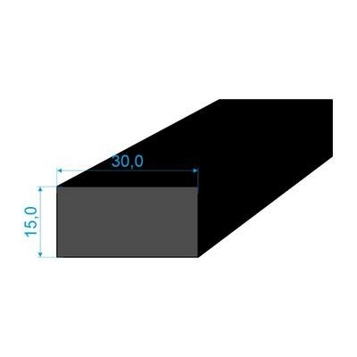 0596203 Pryžový profil 20x30mm, EPDM 70°Sh obdélníkový – Zboží Mobilmania