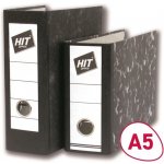 Hit Office pořadač pákový Classic A5 8 cm černý mramor – Zboží Živě