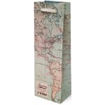 Dárková taška na láhev Legami Bottle Gift Bag - Map – Zboží Živě