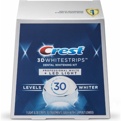 Procter & Gamble, Bělicí pásky Crest 3D PROFESSIONAL White + LED LIGHT s  bělicí lampou, 38 ks od 2 450 Kč - Heureka.cz