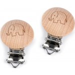 Pro Háčkování Dětský klip dřevěný 13 mm slon – Zboží Mobilmania