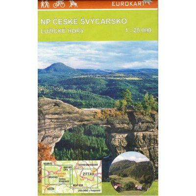 Mapa turistická a cyklomapa NP České Švýcarsko a Lužické hory 1:25 t – Zbozi.Blesk.cz