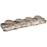 MFP 8885933 svícen ratan zlatý vánoční 10x40cm R4016 – Hledejceny.cz