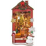 RoboTime 3D skládačka Zarážka na knihy Vánoční interiér – Zboží Dáma