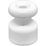 Elhard Držák na kabel nástěnný Retro Keramik, 18x23mm, bílý KP1000W – Sleviste.cz