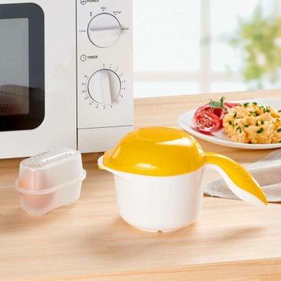 Die moderne Hausfrau Vařič vajec do mikrovlnné trouby Chef 4 ks – Sleviste.cz