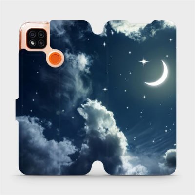 Pouzdro Mobiwear Parádní flip Xiaomi Redmi 9C - V145P - Noční obloha s měsícem