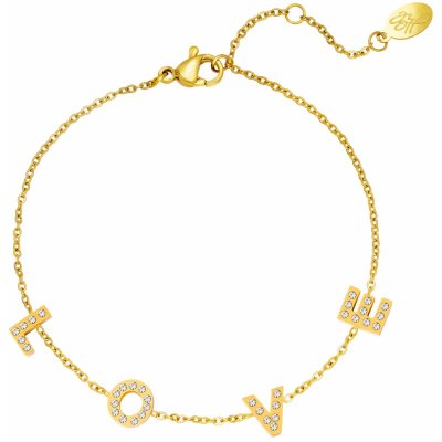 OrnamwntiI Pozlacený Love letters gold OOR300046