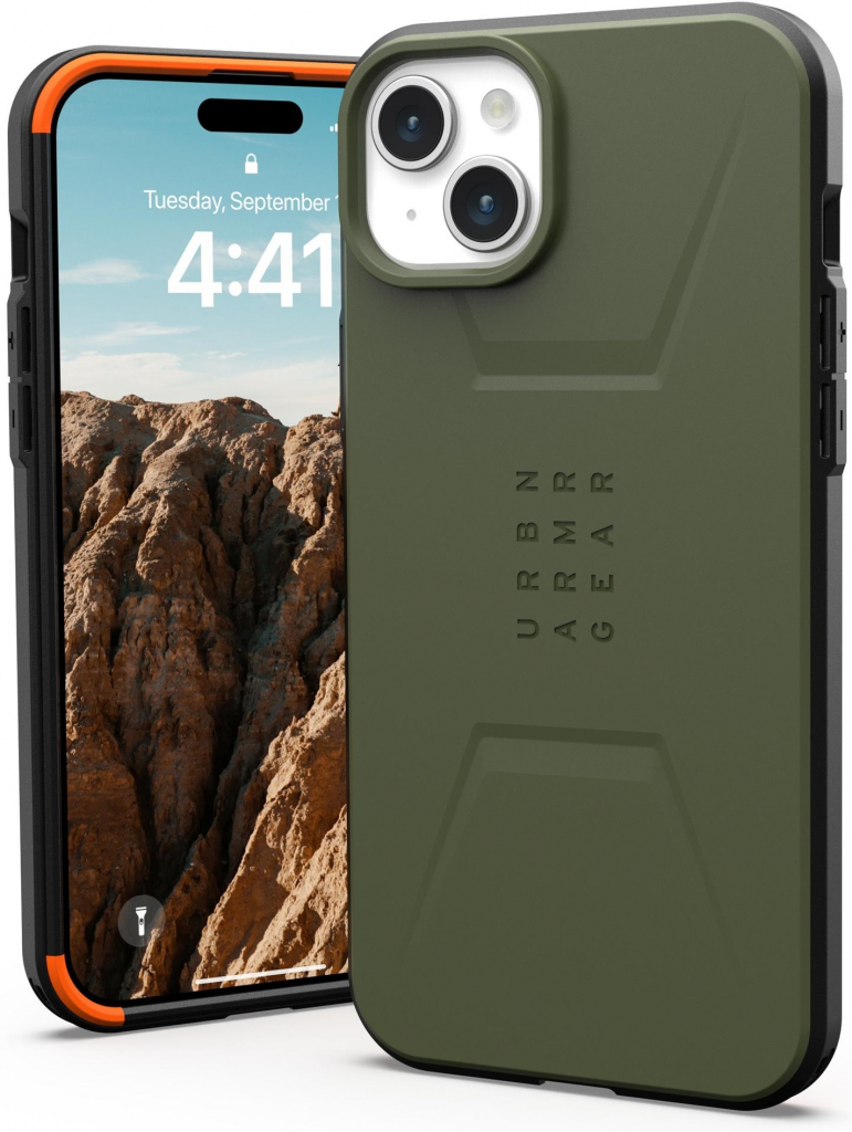 Pouzdro UAG Civilian MagSafe iPhone 15 Plus olive drab