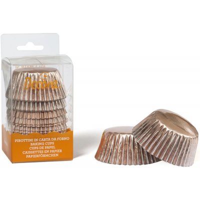 Decora košíčky na muffiny Rosegold 50x32mm 60ks – Zboží Dáma