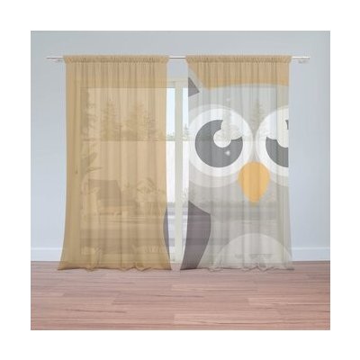 Sablio Záclony Kreslená sova: 2ks 150x250cm – Hledejceny.cz