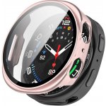 VSECHNONAMOBIL 115107 PC FULL COVER Plastový kryt se sklem pro Samsung Galaxy Watch8 44mm metalický růžový – Zboží Živě