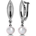 Couple náušnice Taisa bílé zlato a perla 4585070-0-0-91 – Zboží Dáma