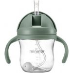 Mininor lahev s brčkem Tritan 220 ml Willow Green – Zboží Dáma