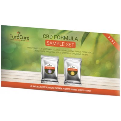 PuroCuro Konopné CBD náplasti tester 6 x 25 mg a 6 x 50 mg