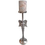 Kovový stříbrný anděl se svícnem Aniel 15*15*68cm Colmore by Diga – Hledejceny.cz