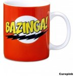 Keramický hrnek CurePink Big Bang Theory/Teorie velkého třesku Bazinga bílý 300 ml – Zboží Dáma