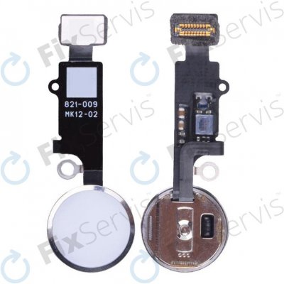 Apple iPhone 7 Plus - Tlačítko Domů + Flex Kabel (Silver), Silver – Zboží Živě