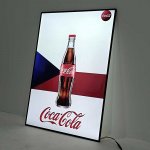 LED světelný jednostranný rám, vertikální A2 stříbro – Zboží Živě