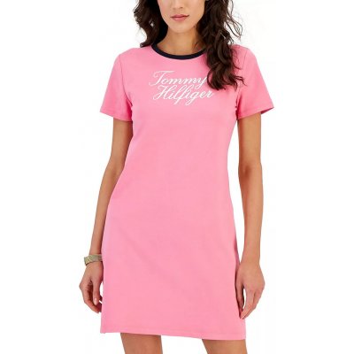 Tommy Hilfiger dámské šaty Graphic růžové
