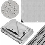 Springros Krycí plachta s oky 4x6 m extra silná 210g PE stříbrná PROTECT GA2143-XG – Zboží Dáma