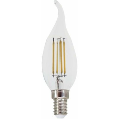 ACA Lighting LED FILAMENT E14 C35 s plamínkem 4W 4000K 230V AC 490lm RA80 – Zboží Živě