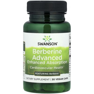 Swanson Berberine Advanced Enhanced Absorption - Featuring Berbevis 30 ks, veganské kapsle, 550 mg – Hledejceny.cz