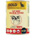 IRONpet Gold Cat Hovězí krájená svalovina 400 g – Sleviste.cz