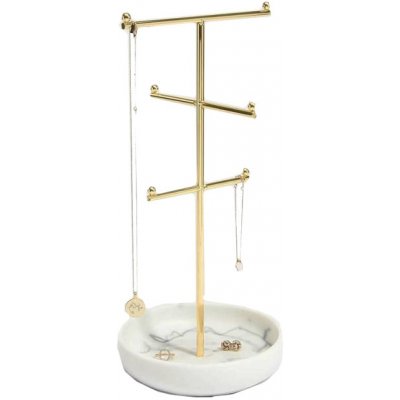 Stackers stojan na šperky Large Marble 6 Hook mramor