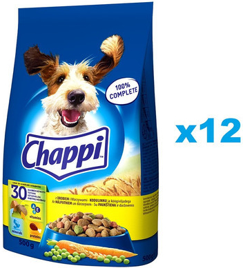 Chappi Adult s drůbežím masem 12 x 0,5 kg