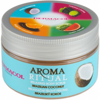 Dermacol Aroma Ritual relaxační peeling Brazilský kokos (Relaxing Body Scrub) 200 g – Zbozi.Blesk.cz