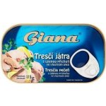 Giana Tresčí játra s uzenou příchutí ve vlastním oleji 115 g – Zboží Dáma