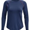 Dámské sportovní tričko Under Armour Rush HeatGear Mesh Long Sleeve W indigo/metallic silver