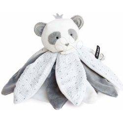 Doudou et Compagnie plyšová panda na maznanie Attrape Rêves sivá v darčekovom balení 26 cm DC3548