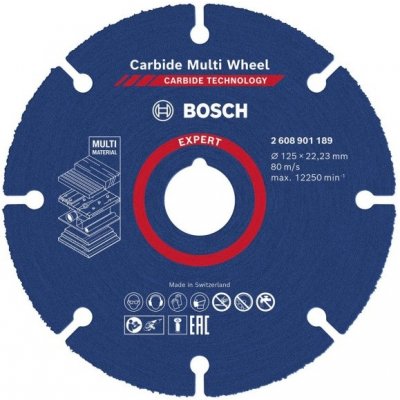 Bosch 2608901189 řezný kotouč EXPERT Carbid Multi Whell 125x22,23mm – Zboží Mobilmania