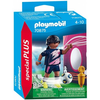 Playmobil 70875 Fotbalistka s brankou – Zboží Dáma